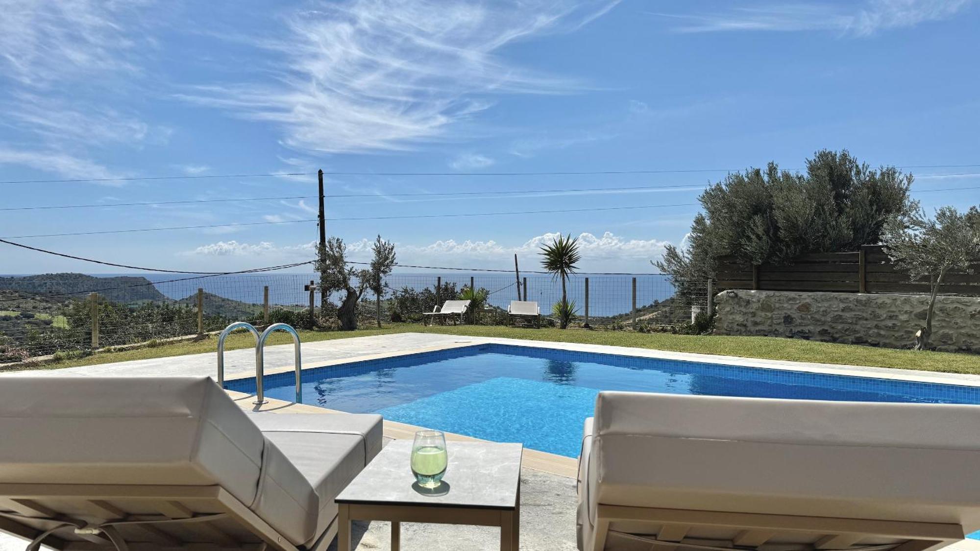 Villa Michael Triopetra Private Villa, Private Swimming Pool, Garden, Panoramic Sunset ภายนอก รูปภาพ