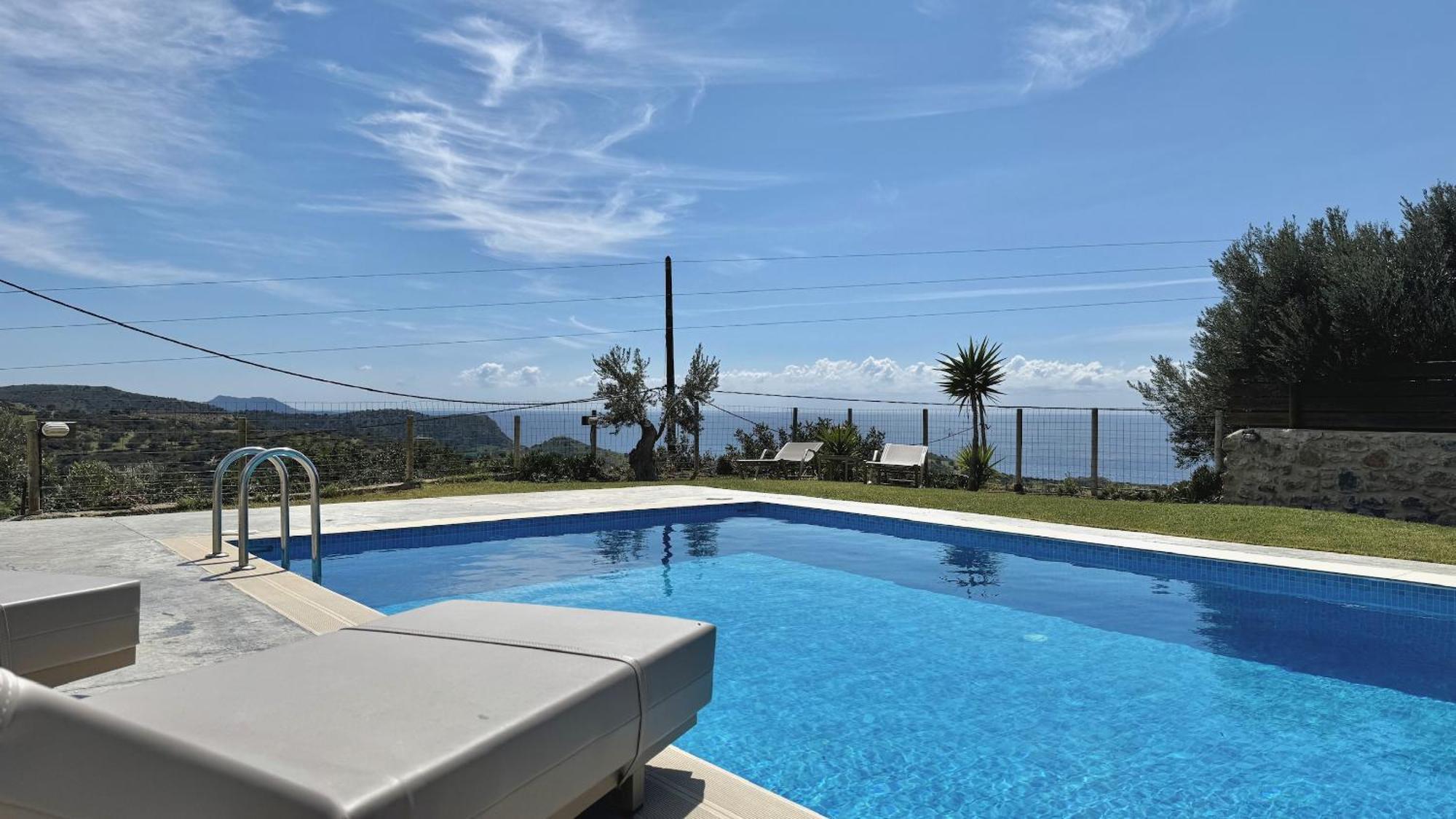 Villa Michael Triopetra Private Villa, Private Swimming Pool, Garden, Panoramic Sunset ภายนอก รูปภาพ