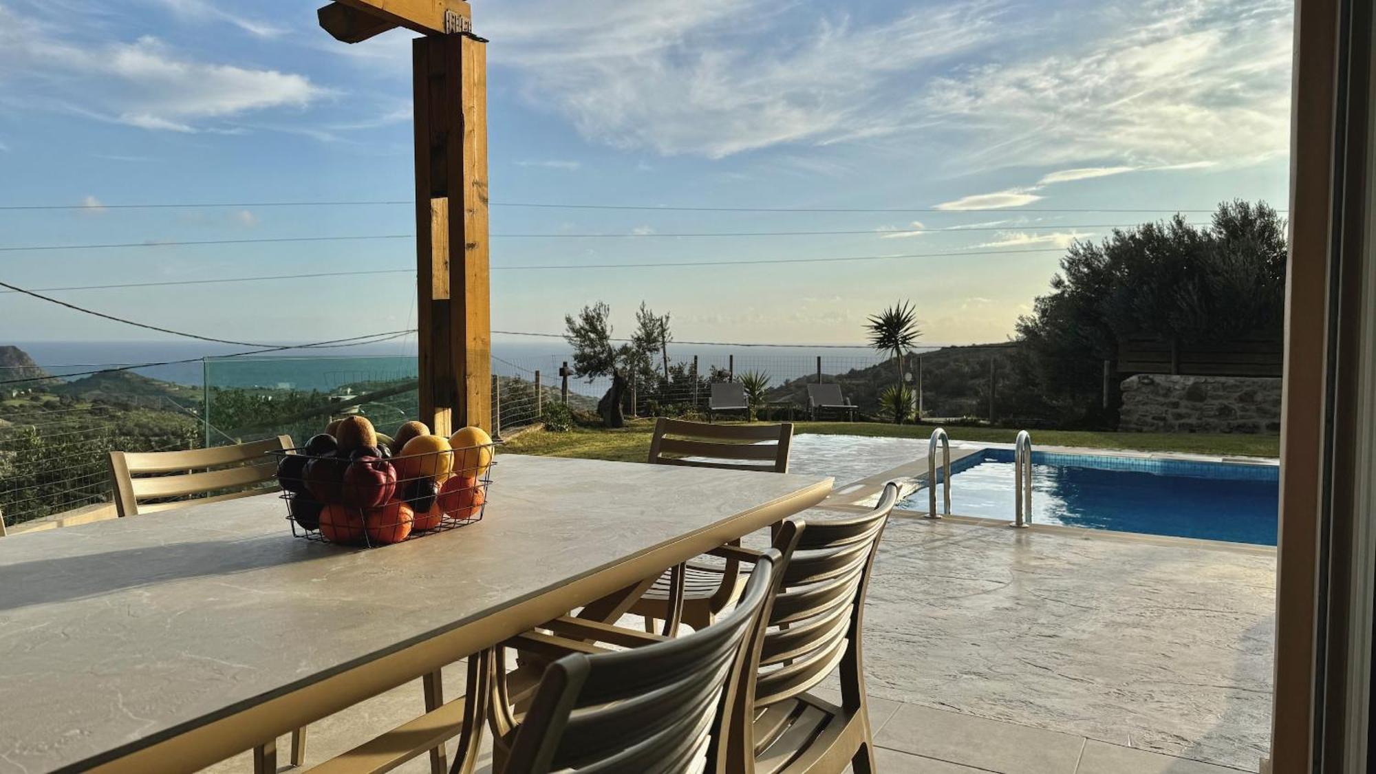 Villa Michael Triopetra Private Villa, Private Swimming Pool, Garden, Panoramic Sunset ภายนอก รูปภาพ