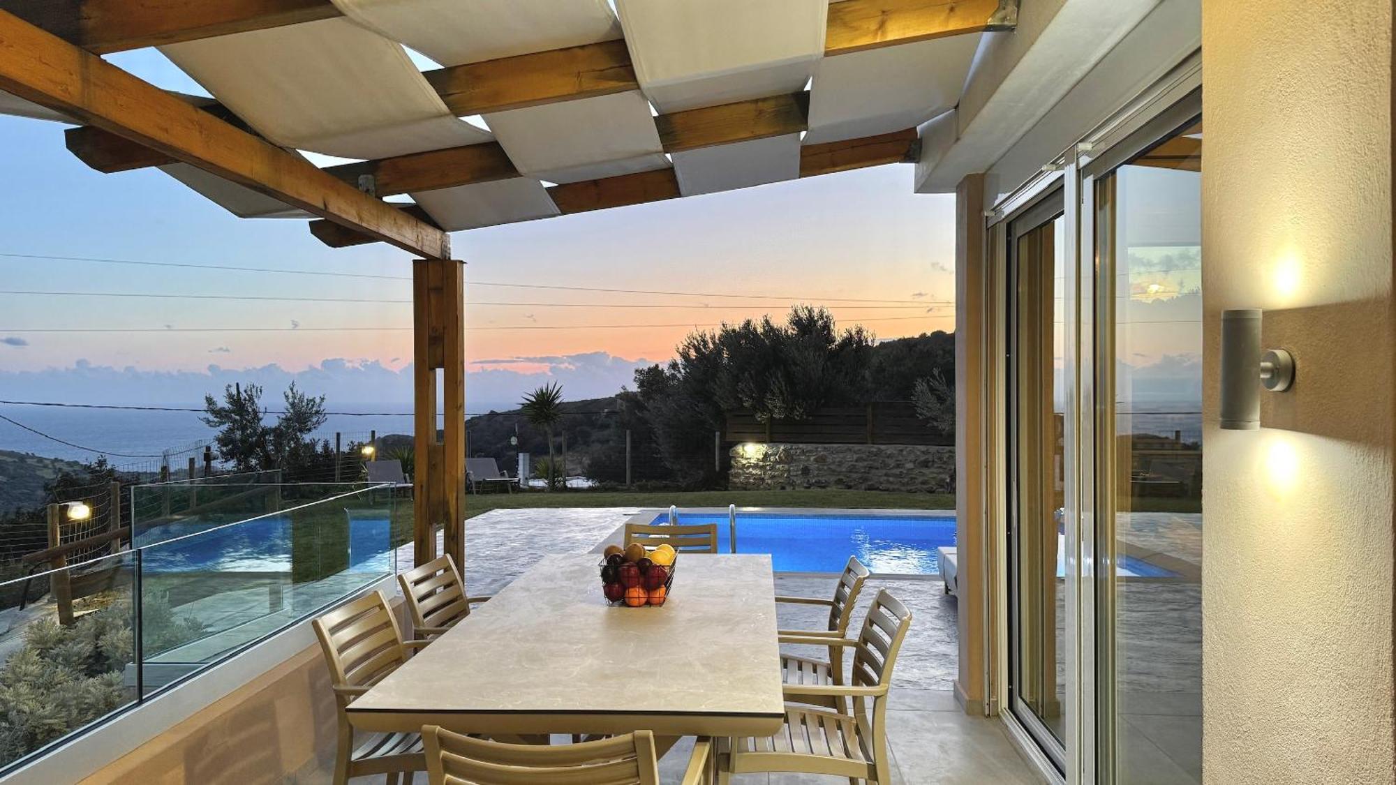 Villa Michael Triopetra Private Villa, Private Swimming Pool, Garden, Panoramic Sunset ภายนอก รูปภาพ