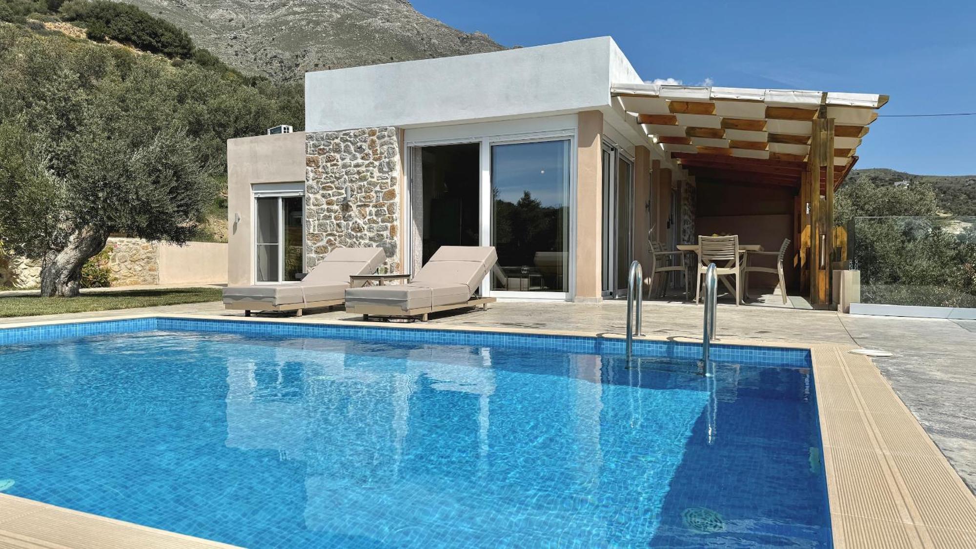 Villa Michael Triopetra Private Villa, Private Swimming Pool, Garden, Panoramic Sunset ภายนอก รูปภาพ